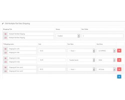 Multiple Flat Rate Shipping